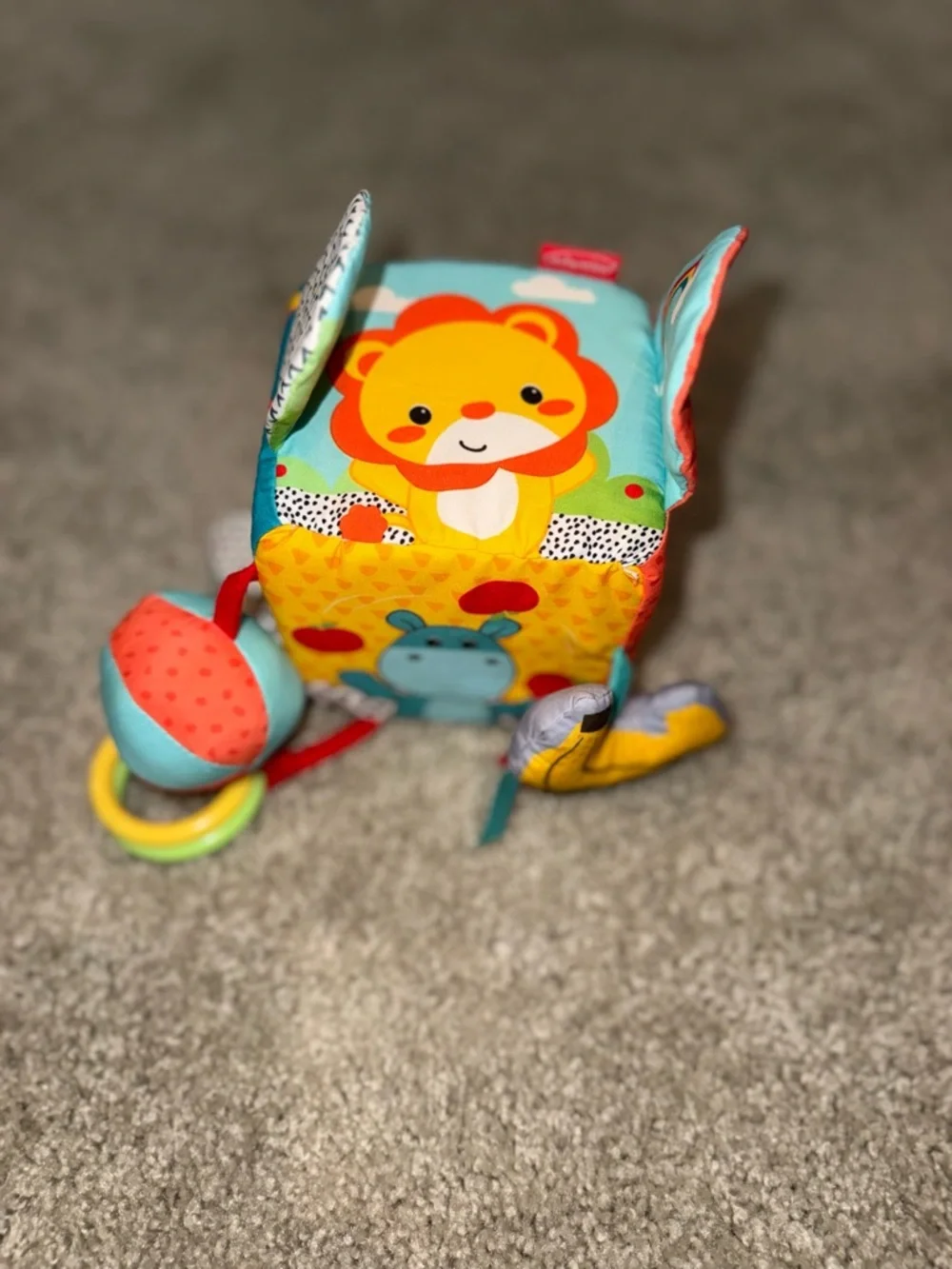 Infantino Colorful Plush Activity Toy Set - Green, Yellow, Blue, Orange, Red - Picture 5 of 5